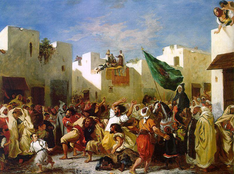 Eugene Delacroix The Fanatics of Tangier Spain oil painting art